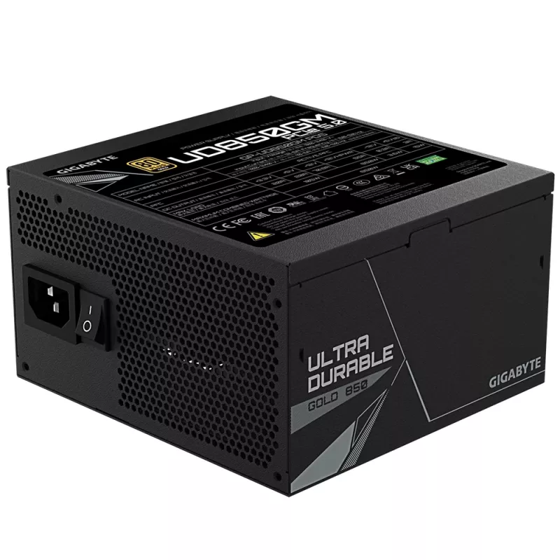Fuente de alimentación GIGABYTE GP-UD850GM PG5 850 W 20+4 pin ATX ATX negra