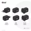 Cargador de viaje CLUB3D PPS 65W tecnología GAN, triple conexión (2x USB Type-C + USB Type-A) compatible con Power Delivery (PD) 3.0