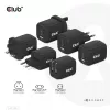Cargador de viaje CLUB3D PPS 65W tecnología GAN, triple conexión (2x USB Type-C + USB Type-A) compatible con Power Delivery (PD) 3.0