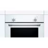 Horno eléctrico empotrable Bosch Serie 2 HBF010BV1S — 66 L, mandos giratorios, lámpara halógena, clase A, blanco