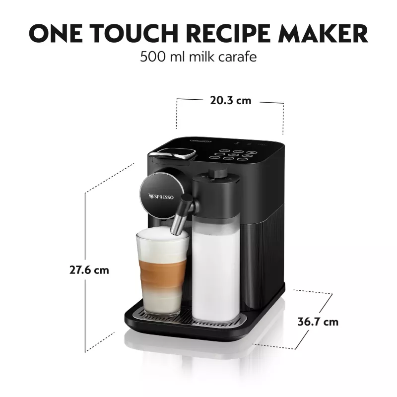 Cafetera De’Longhi Nespresso Gran Lattissima de Delonghi, Sophisticated Darks