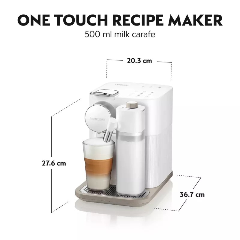 Cafetera De’Longhi Lattissima One Nespresso Gran Lattissima de Delonghi, Elegantes Dunkel