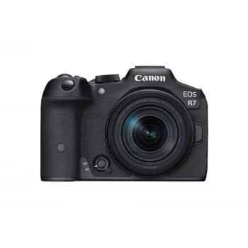 Cámara sin espejo Canon EOS R7 con objetivo RF-S 18-150mm, 32,5 MP CMOS, 4K, 0,53 kg