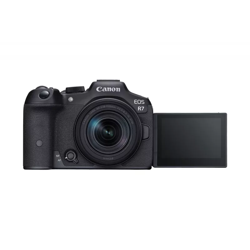 Canon EOS R7 cámara sin espejo con objetivo RF-S 18-150mm F3.5-6.3 IS STM, 32,5 MP CMOS, vídeo 4K, 0,53 kg, negra