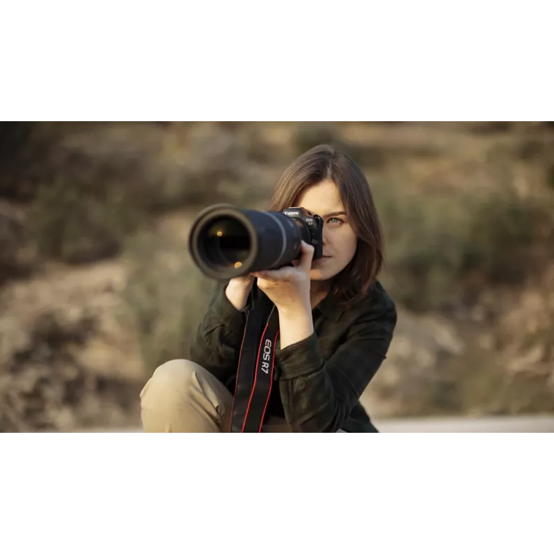 Canon EOS R7 cámara sin espejo con objetivo RF-S 18-150mm F3.5-6.3 IS STM, 32,5 MP CMOS, vídeo 4K, 0,53 kg, negra