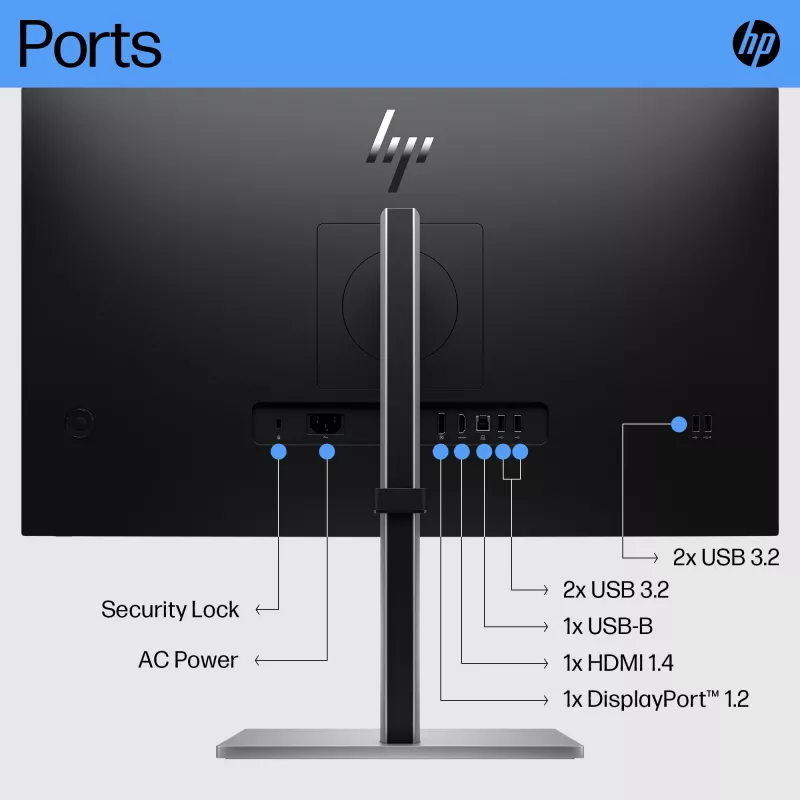 Monitor HP E27 G5 FHD, 68,6 cm (27