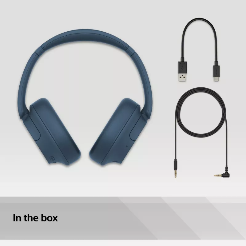 Auriculares inalámbricos con cancelación de ruido Sony WH-CH720N, azul