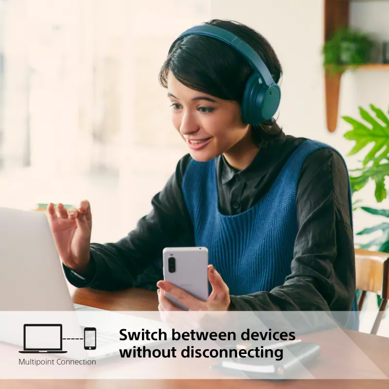 Auriculares inalámbricos con cancelación de ruido Sony WH-CH720N, azul