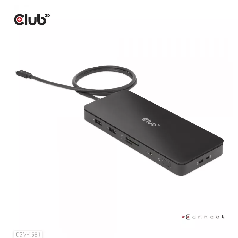 Base de acoplamiento CLUB3D Thunderbolt 4 Certified 11-en-1 140W