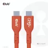 Cable de datos bidireccional CLUB3D USB2 Type-C certificado USB-IF 480Mb, PD 240W(48V/5A) EPR M/M 3m / 9.84 ft