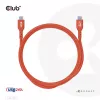 Cable de datos bidireccional CLUB3D USB2 Type-C certificado USB-IF 480Mb, PD 240W(48V/5A) EPR M/M 3m / 9.84 ft