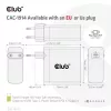 Cargador de viaje CLUB3D 140 W tecnología GaN, puerto único USB Type-C, compatible con Power Delivery (PD) 3.1