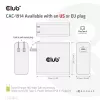 Cargador de viaje CLUB3D 140 W tecnología GaN, puerto único USB Type-C, compatible con Power Delivery (PD) 3.1