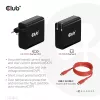 Cargador de viaje CLUB3D 140 W tecnología GaN, puerto único USB Type-C, compatible con Power Delivery (PD) 3.1