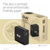 Cargador de viaje CLUB3D 140 W tecnología GaN, puerto único USB Type-C, compatible con Power Delivery (PD) 3.1