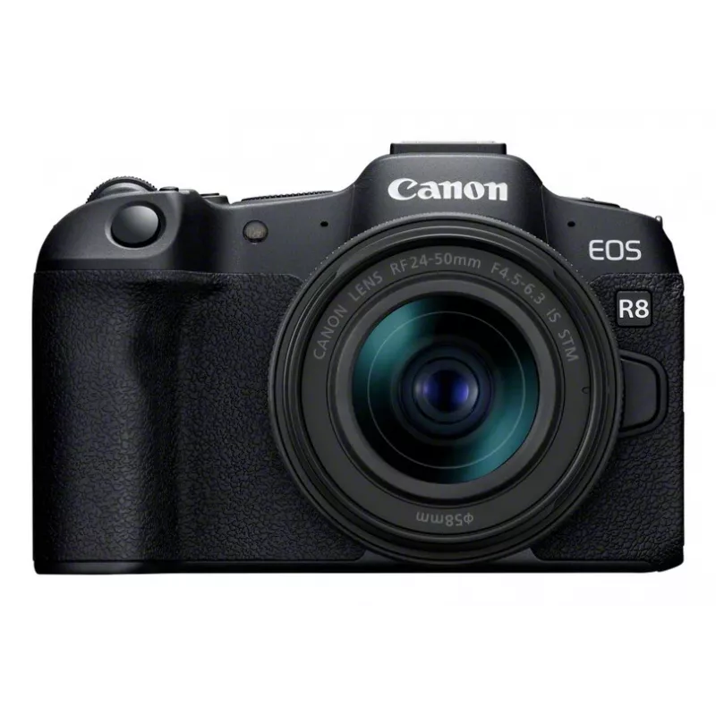 Canon EOS R8 + RF 24-50mm F4.5-6.3 IS STM Kit, 24,2 MP, 6000 x 4000 píxeles, CMOS, 4K Ultra HD, pantalla táctil, negro