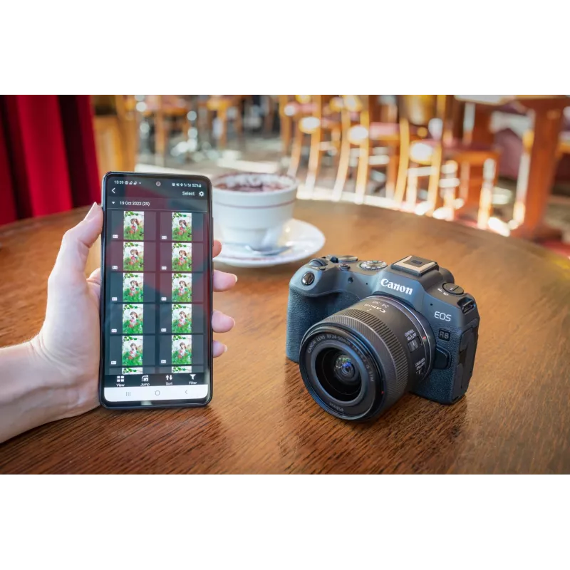 Canon EOS R8 + RF 24-50mm F4.5-6.3 IS STM Kit, 24,2 MP, 6000 x 4000 píxeles, CMOS, 4K Ultra HD, pantalla táctil, negro