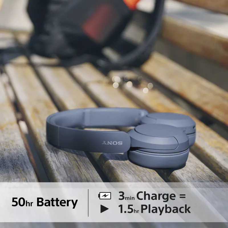 Auriculares Sony WH-CH520 inalámbricos de diadema llamadas/música USB Type-C azules