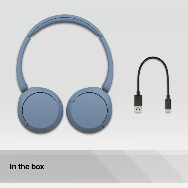Auriculares Sony WH-CH520 inalámbricos de diadema llamadas/música USB Type-C azules