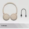 Sony WH-CH520 Auriculares Inalámbricos Diadema Llamadas/Música USB Type-C Bluetooth Base de Carga Crema