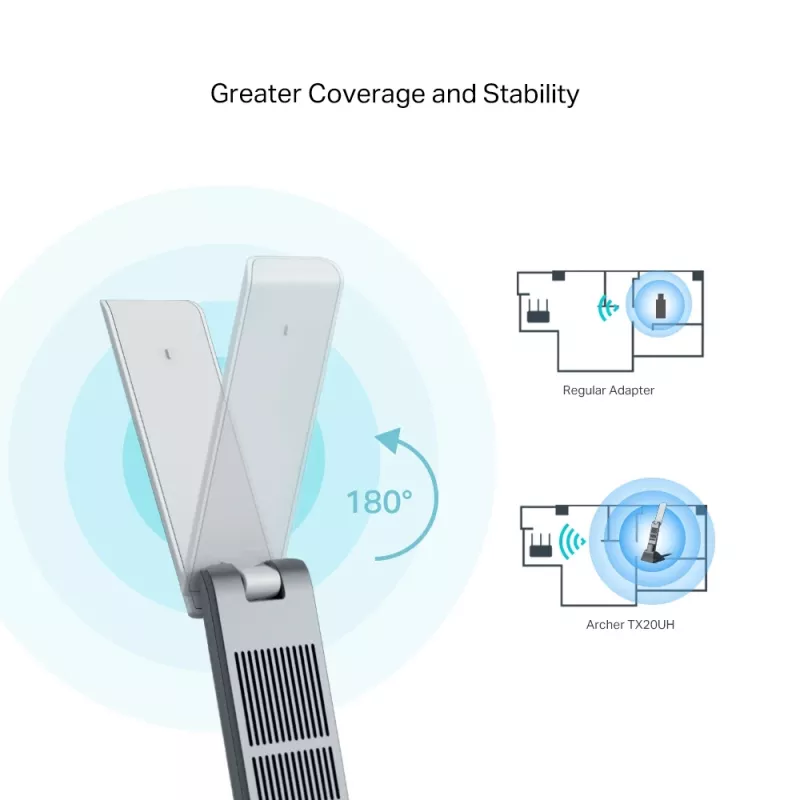 TP-Link Archer AX1800 High Gain Adaptador USB Wi-Fi 6 Dual-Band