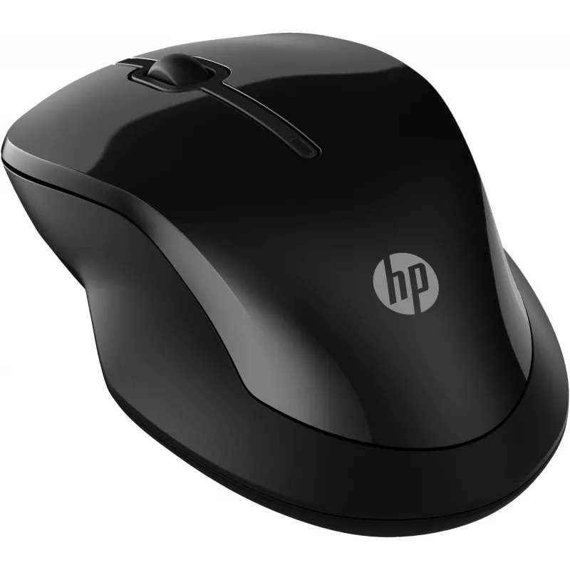 HP 250 Dual Ratón, ambidiestro, Bluetooth + USB Type-A, 1600 DPI, Negro