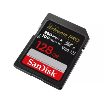 WESTERN DIGITAL SanDisk PRO 128GB V60 UHS-II Tarjetas SD 280/100MB/s V60 C10 UHS-II