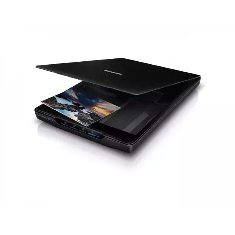 Escáner de mesa Epson Perfection V39II — A4, 4800 x 4800 DPI, CIS, alimentado por USB, Negro
