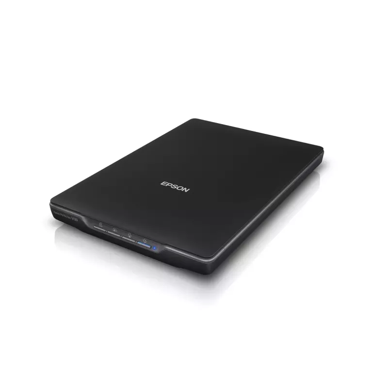 Escáner de mesa Epson Perfection V39II — A4, 4800 x 4800 DPI, CIS, alimentado por USB, Negro