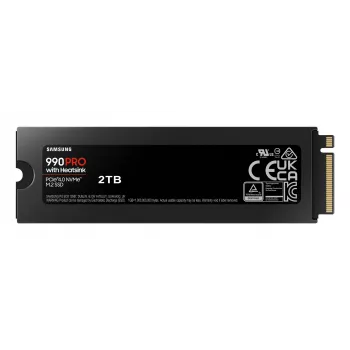 Unidad SSD Samsung 990 PRO con disipador 2000 GB M.2 2280 M.2 NVMe MZ-V9P2T0CW