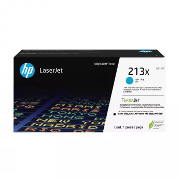 HP 213X High Yield Cian Tóner original para LaserJet