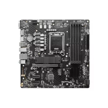 Placa base MSI PRO B760M-P micro ATX, Intel B760, LGA 1700, 4× ranuras DDR5, 192 GB, SATA III, PCIe 4.0