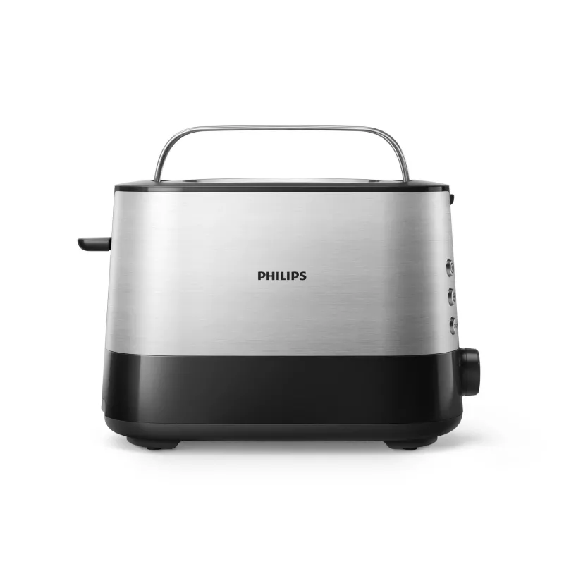 Philips Viva Collection HD2635/90 Tostadora 7 2 rebanadas Negra, Titanio
