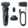 Braun Series 5 51-M1200s Afeitadora para hombre Afeitadora de láminas Recortadora Negra, Azul