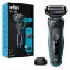 Braun Series 5 51-M1200s Afeitadora para hombre Afeitadora de láminas Recortadora Negra, Azul
