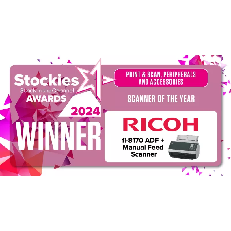 Ricoh fi-8170 ADF + Escáner de alimentación 600 x 600 DPI A4 Negro, Gris