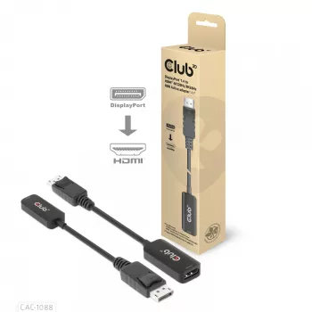 CLUB3D DisplayPort1.4 a HDMI 4K120Hz/8K60Hz HDR Adaptador Activo M/H