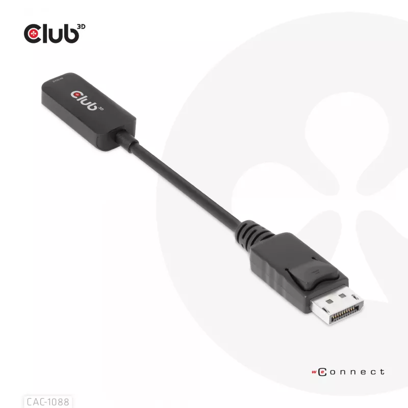 CLUB3D DisplayPort1.4 a HDMI 4K120Hz/8K60Hz HDR Adaptador Activo M/H