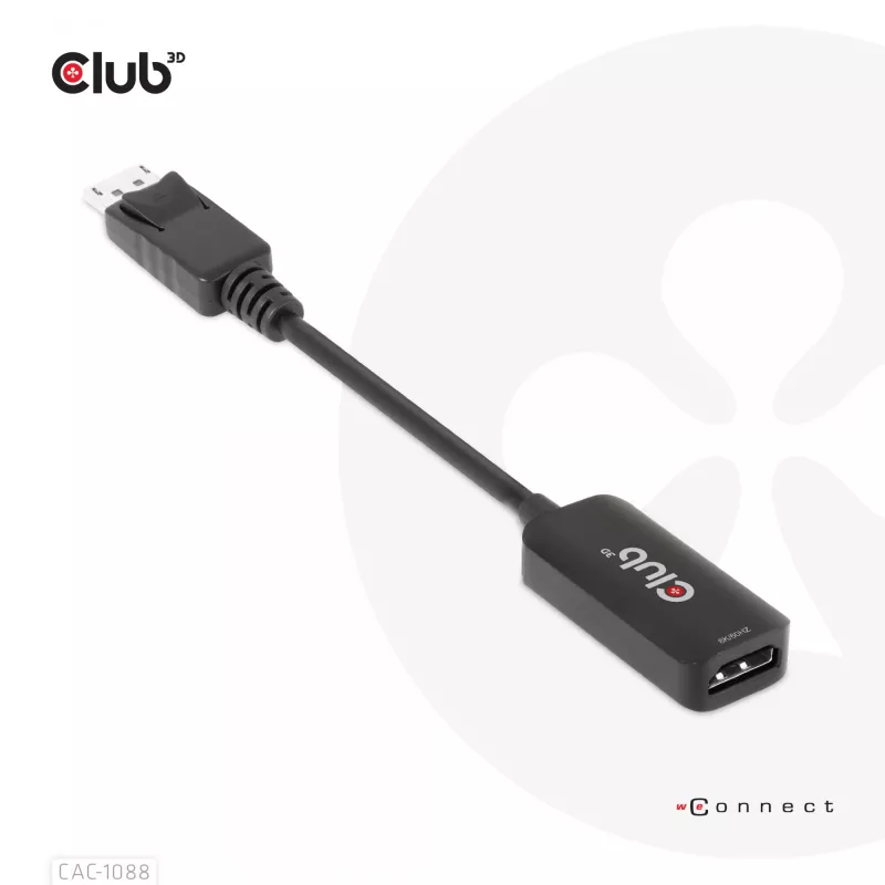 CLUB3D DisplayPort1.4 a HDMI 4K120Hz/8K60Hz HDR Adaptador Activo M/H