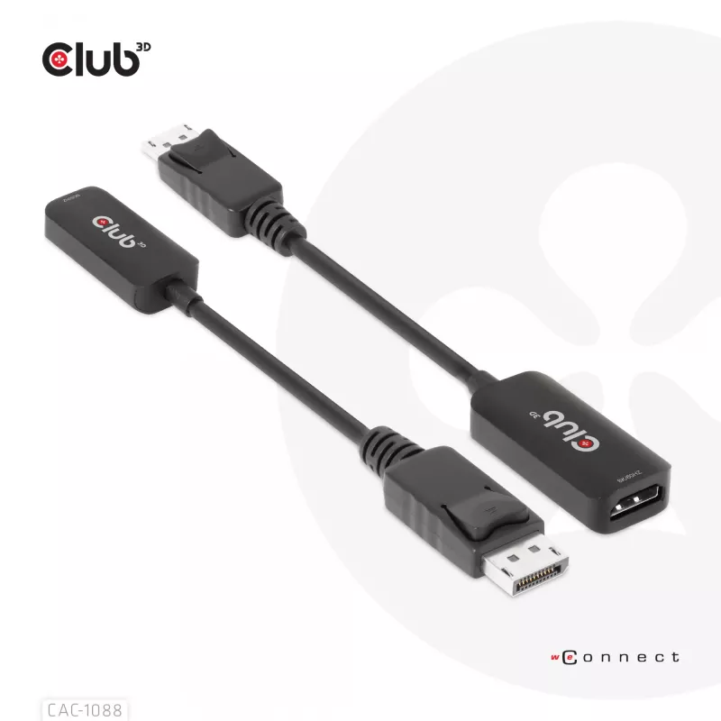 CLUB3D DisplayPort1.4 a HDMI 4K120Hz/8K60Hz HDR Adaptador Activo M/H