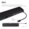 CLUB3D USB Gen1 Type-C Triple Display DP1.4 Alt mode Smart PD3.0 Charging Dock con Fuente de Alimentación 100 Watt