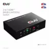 Club3D CSV-1381 conmutador HDMI 3 a 1, 8K60Hz/4K120Hz