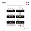 Club3D CSV-1381 conmutador HDMI 3 a 1, 8K60Hz/4K120Hz