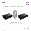 Club3D CSV-1381 conmutador HDMI 3 a 1, 8K60Hz/4K120Hz