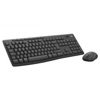 Conjunto de teclado y ratón Logitech MK370 Combo for Business — Full-Size QWERTY (US International), RF Wireless + Bluetooth, Grafito