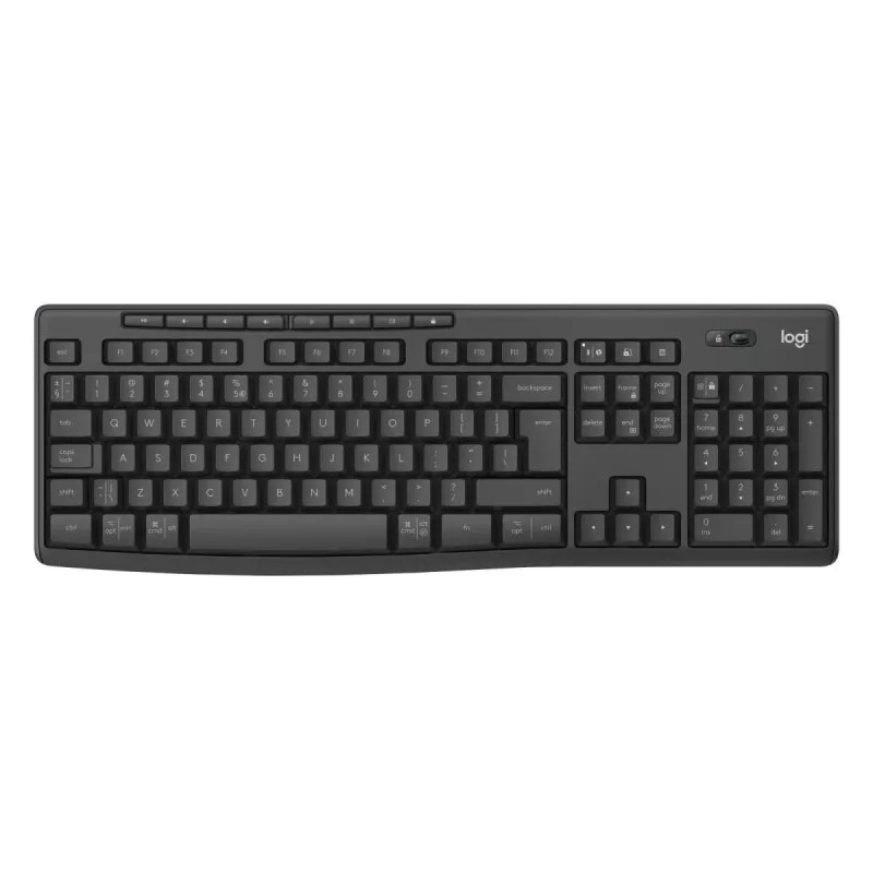 Conjunto de teclado y ratón Logitech MK370 Combo for Business — Full-Size QWERTY (US International), RF Wireless + Bluetooth, Grafito
