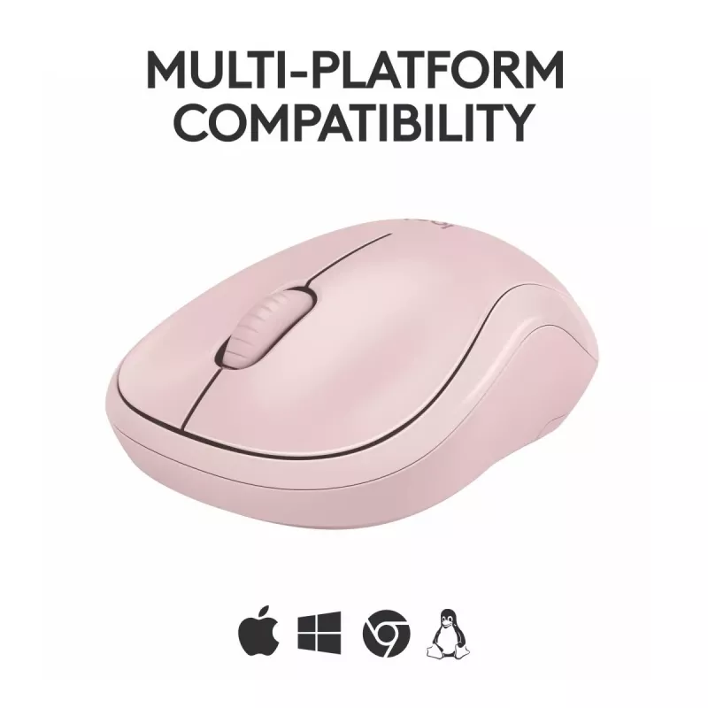 LOGITECH M240 Ratón Silencioso - Bluetooth - Rosa