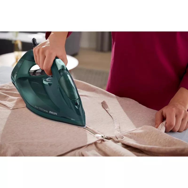 Philips Serie 7000 DST7050/70 Plancha de Vapor Suela SteamGlide Elite 2800 W Verde