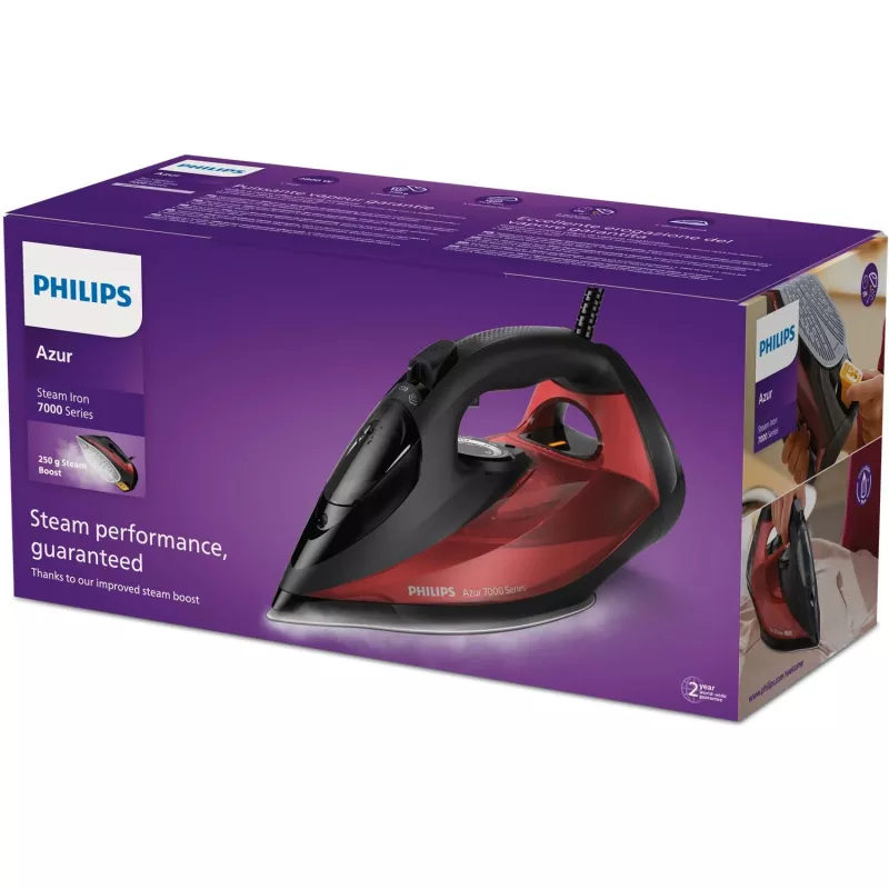 Philips Serie 7000 DST7022/40 Plancha de Vapor Suela SteamGlide Plus 2800 W Negro