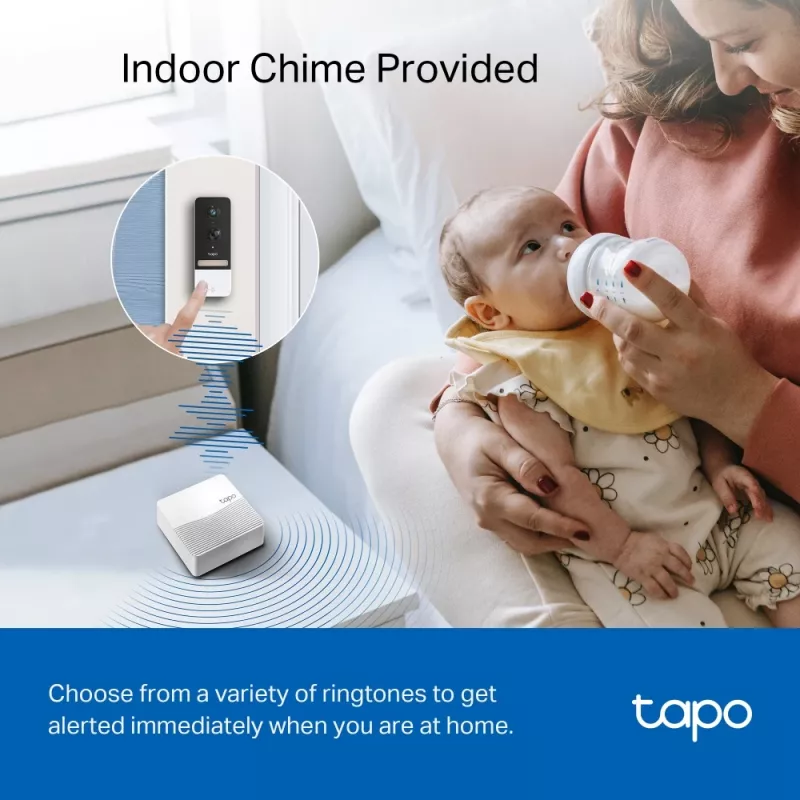 TP-Link Tapo Kit de Cámara y Videoportero Inteligente, Negro, Blanco, IR, CE, RoHS, RCM,R-NZ,FCC, EAC, Triman, UKCA, G.711, 5 MP, 2560 x 1920 Píxeles